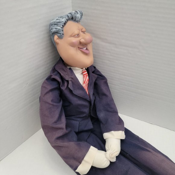 1993 Tradewinds Ent. President Bill Clinton Long Plush Doll Shelf Sitter Display - Picture 8 of 14